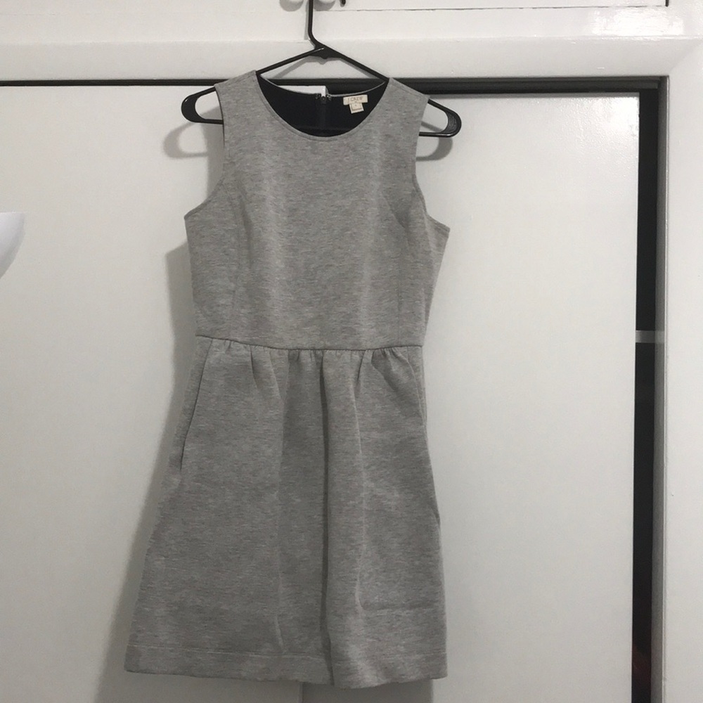JCrew gray scuba dress
